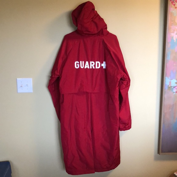NWT Sporti Red Lifeguard Fleece Lined Swim Parka Coat Sz. XL - Picture 5 of 6
